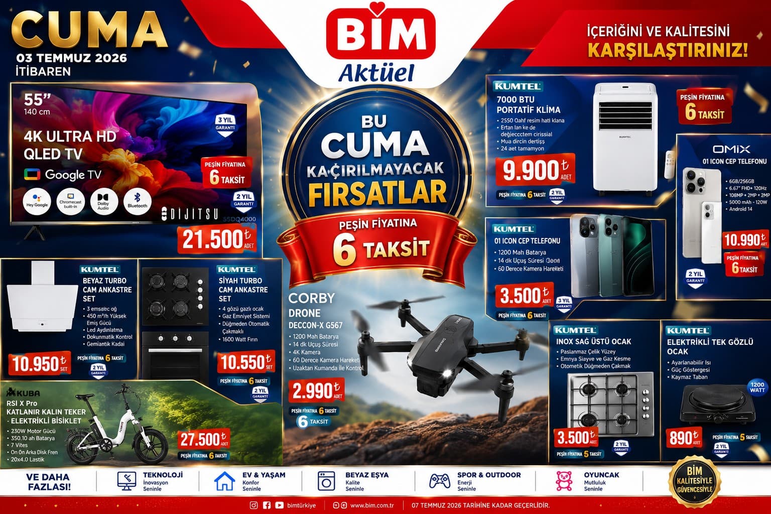 Kaçırılmayacak Fırsatlar Bim 3 Temmuz 2026 Kataloğunda: Alışveriş Severler İçin Harika İndirimler!
