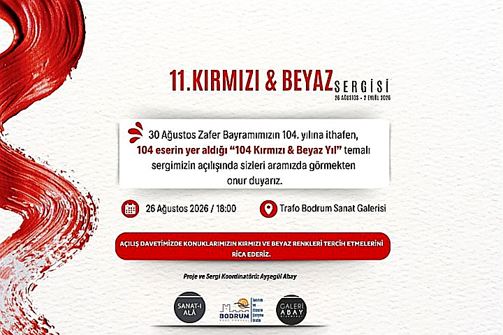 Sanatın Kırmızı ve Beyazla Buluştuğu 11. Geleneksel Kırmızı & Beyaz Sergisi 26 Ağustos'ta Sanatseverlerle Buluşmaya Hazırlanıyor